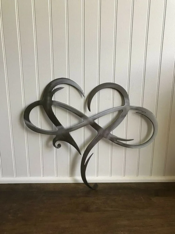🔥Memorial Day 40% OFF- 💞Infinity heart-Steel wall decor Metal Wall art