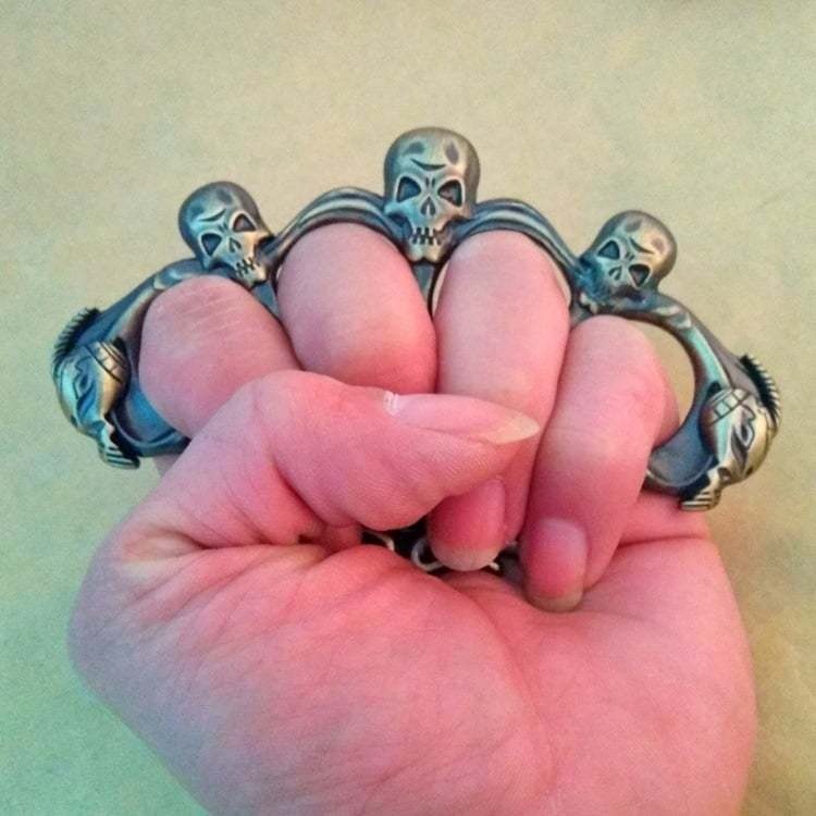 Cannibal Corpse Skull Brass Knuckles Paperweight