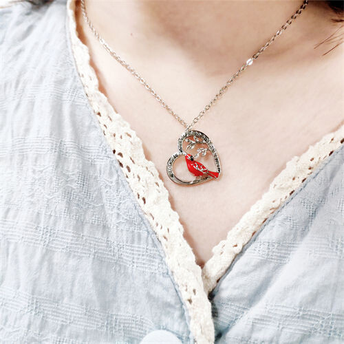 Cardinal Heart Pendant Necklace🎁The Best Gifts For Your Loved Ones💕