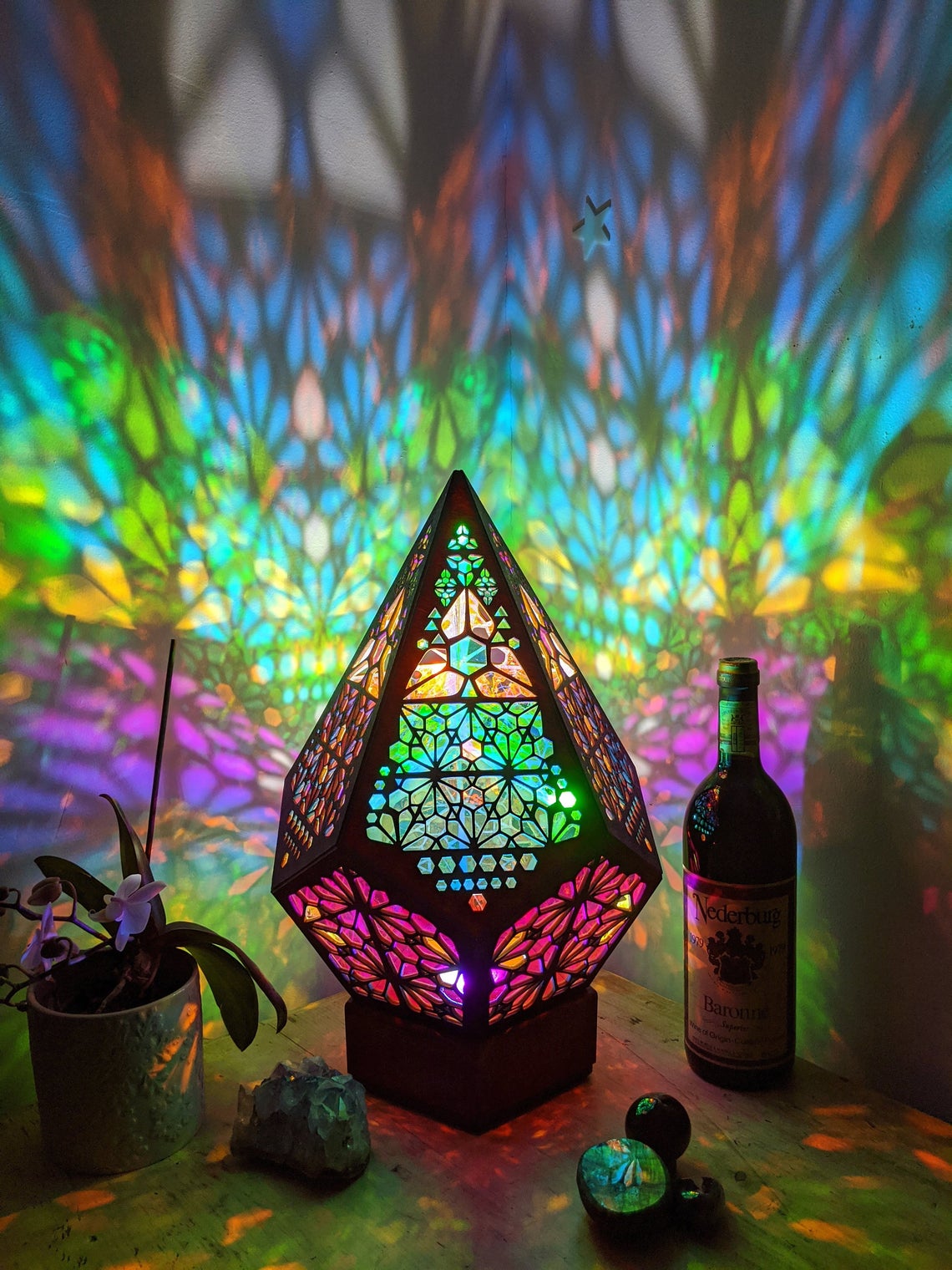 Polar Star Wooden Floor Lamp-Bohemian Home Decor Light