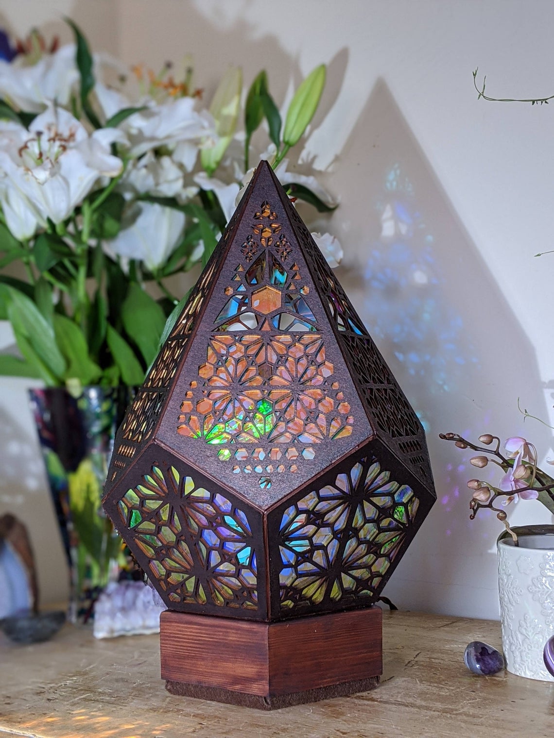 Polar Star Wooden Floor Lamp-Bohemian Home Decor Light