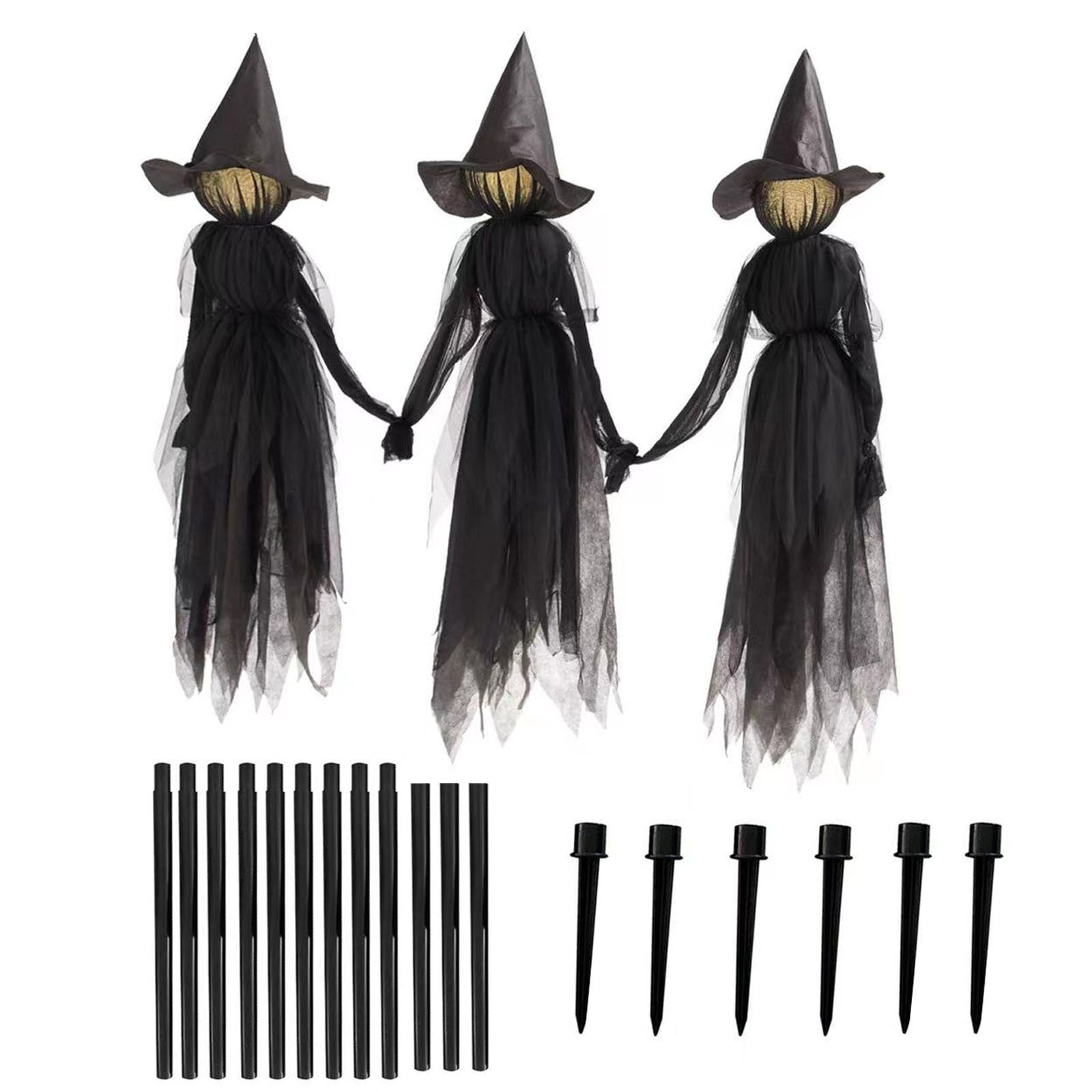 🎃HALLOWEEN PRESALE 50% OFF🎃-Screaming Witches Three Sisters(Voice Control )