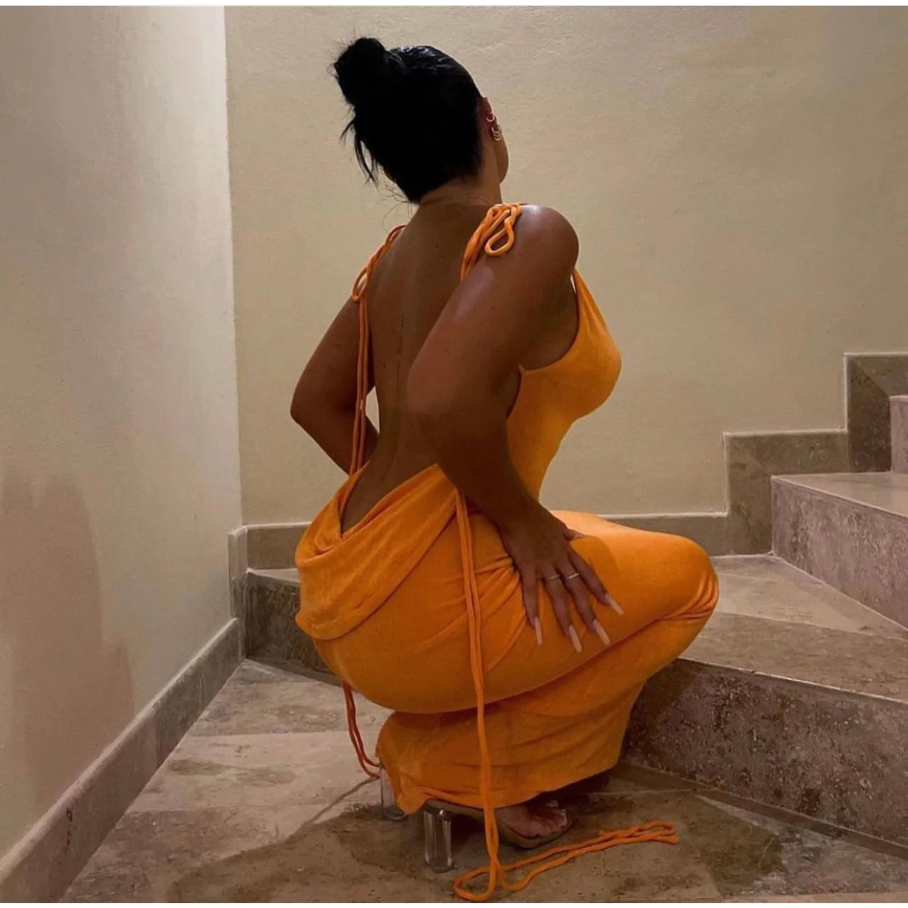 Serenity Backless Maxi Dress