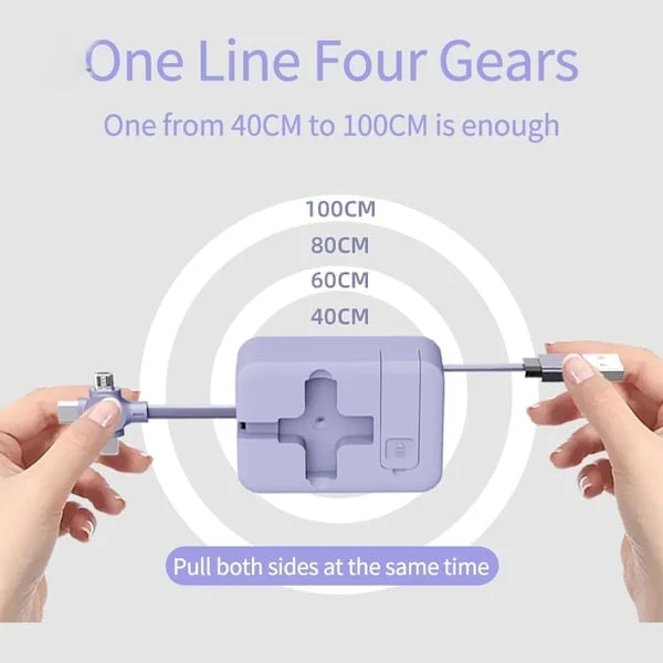 3 in 1 Rechargeable USB Fast Charging Cable & Mobile Stand