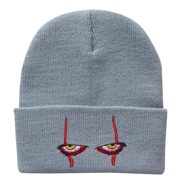 Penny Wise Scar Eyes Beanie Horror Clown Eyes Knit Hat