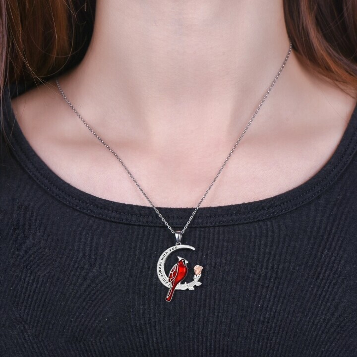 Cardinal Heart Pendant Necklace🎁The Best Gifts For Your Loved Ones💕