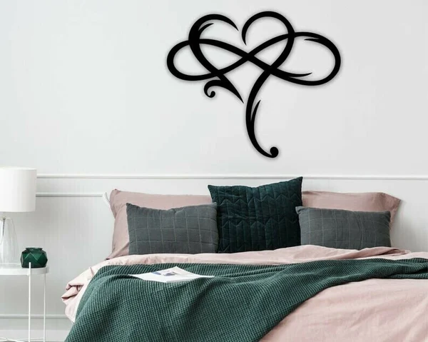 🔥Memorial Day 40% OFF- 💞Infinity heart-Steel wall decor Metal Wall art