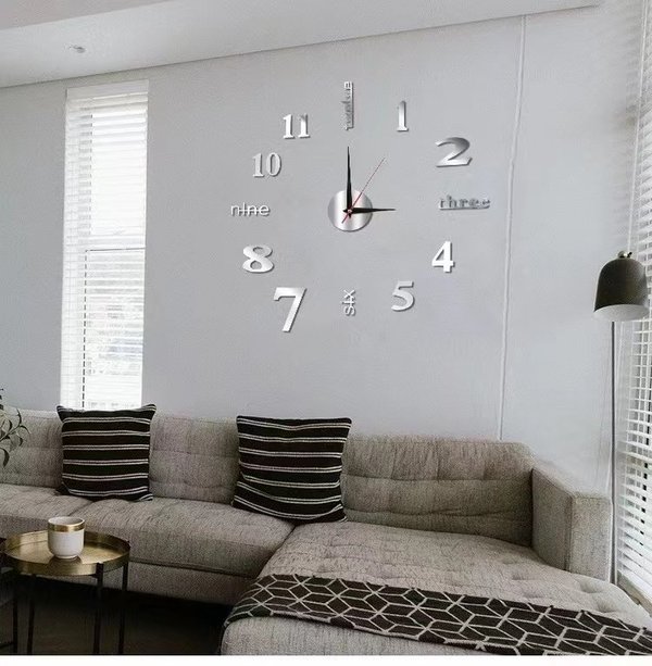 🔥Summer Hot Sale - 🔥MODERN DIY PUNCH-FREE WALL CLOCK 