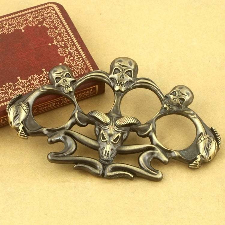 Cannibal Corpse Skull Brass Knuckles Paperweight