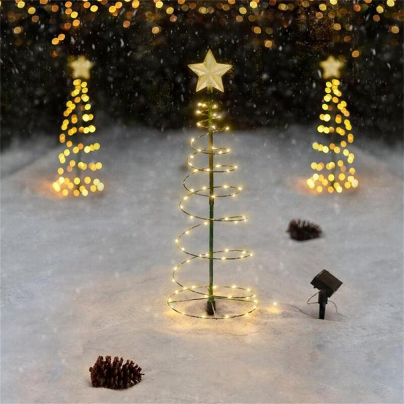 Solar Christmas Tree LED String Lights