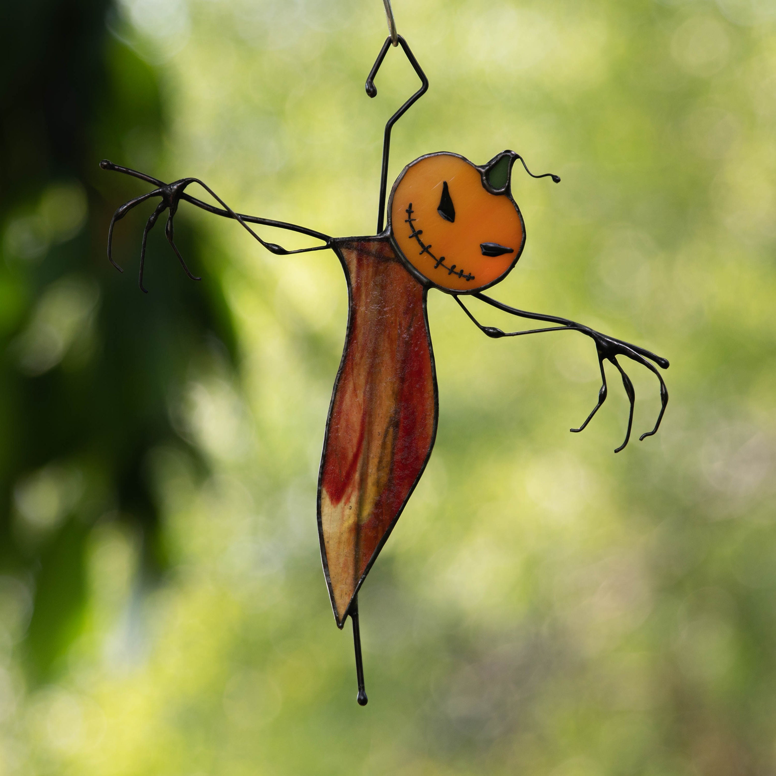🎃Halloween stained glass decor Scarecrow