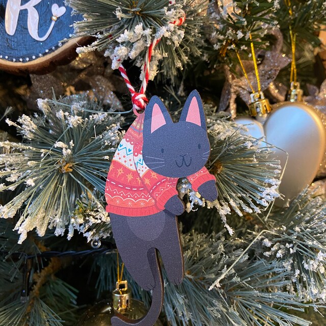 Hanging Christmas Cats Decorations