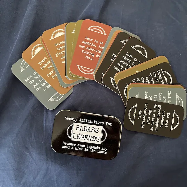 📇MINI SWEARY AFFIRMATION CARDS(18 PCS)