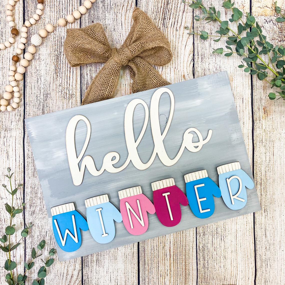 Hello Seasons Interchangeable Sign