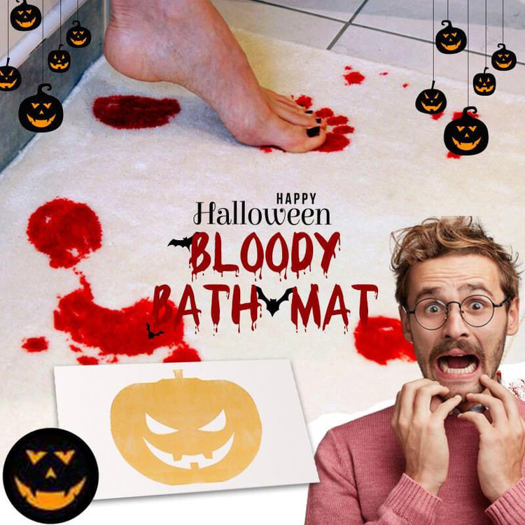 🎃(Flash Sale)Halloween Flash Sale-🩸Bloody Bath Mat