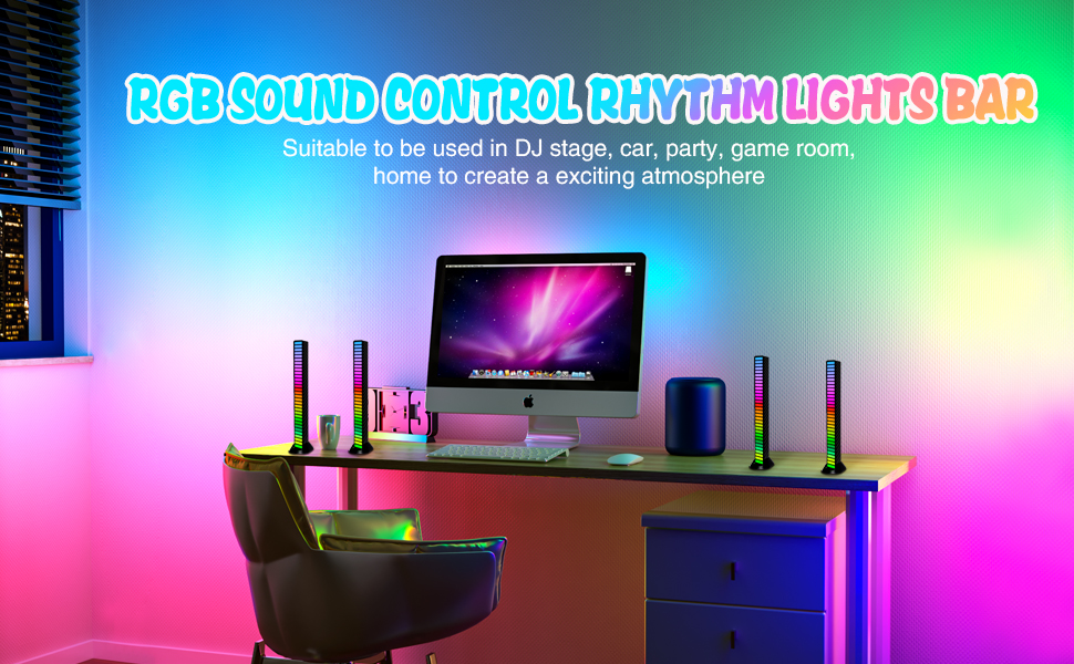 rgb sound control light