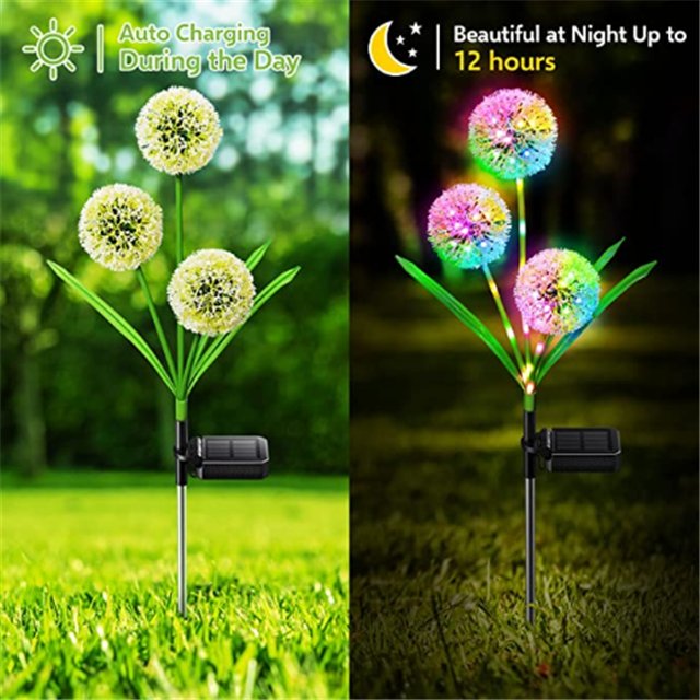 Solar Dandelion Garden Lights - IP65 Waterproof