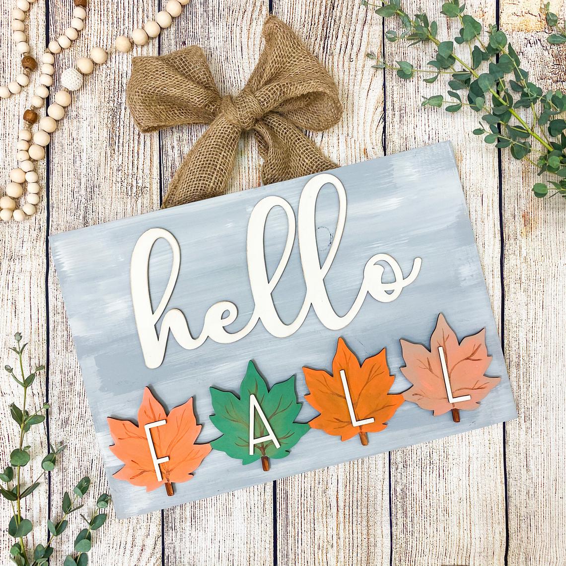 Hello Seasons Interchangeable Sign