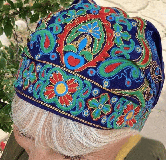 Embroidered Bandana Caps