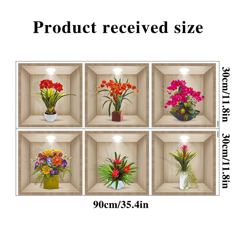 🔥Hot Sale 50% OFF-3D Flowers Vase Wall Sticker