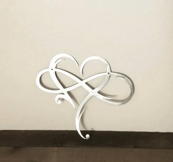 🔥Memorial Day 40% OFF- 💞Infinity heart-Steel wall decor Metal Wall art