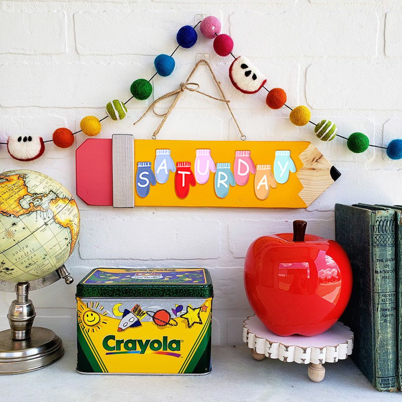 【Summer Special 40% Discount】Pencil Teacher Classroom Sign