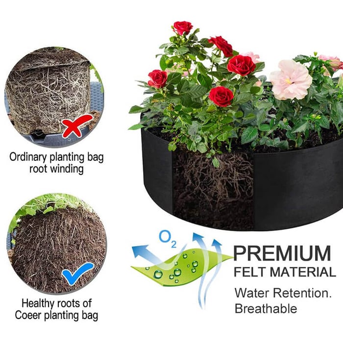 Breathable Large Garden Planting Bed