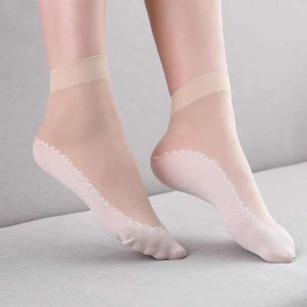 🔥Hot Sale 49% OFF🔥 Silky Anti-Slip Cotton Socks（5 pairs/set）