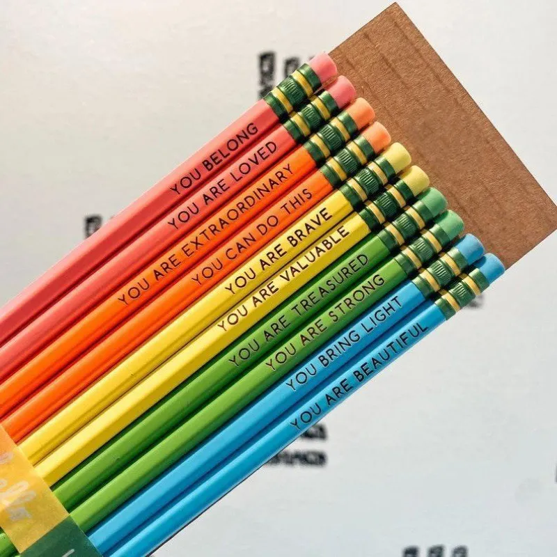 🌟Affirmation Pencil Set✏️（10Pcs）