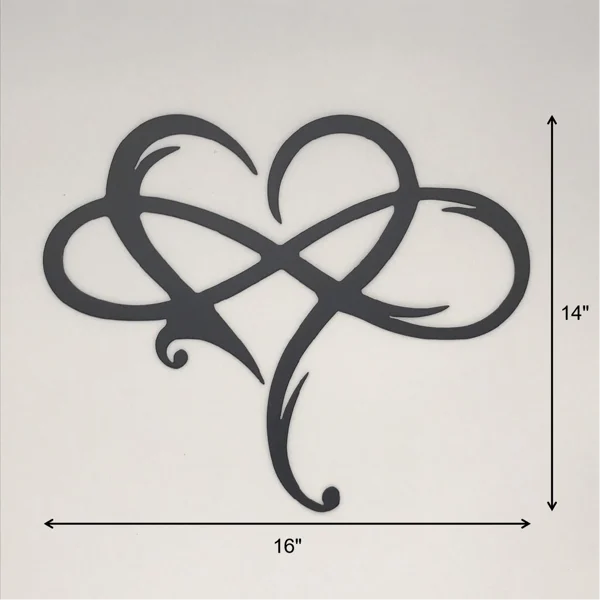 🔥Memorial Day 40% OFF- 💞Infinity heart-Steel wall decor Metal Wall art