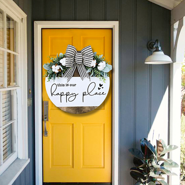 This is our happy place(Front Door Wreath)