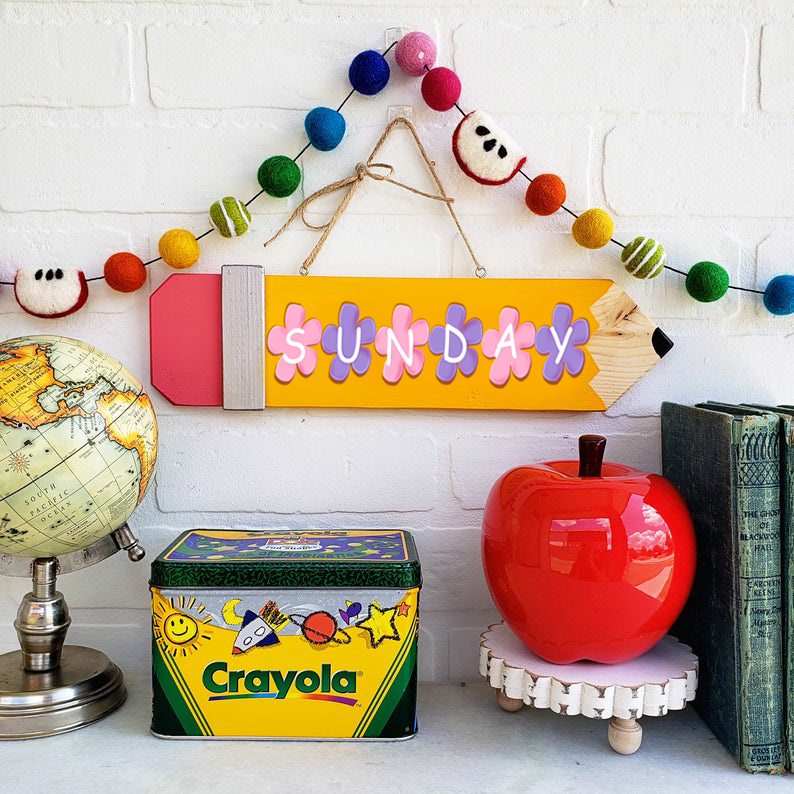 【Summer Special 40% Discount】Pencil Teacher Classroom Sign