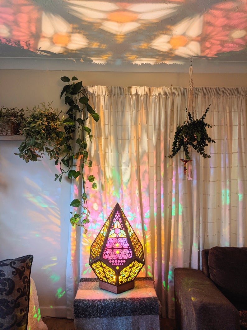 Polar Star Wooden Floor Lamp-Bohemian Home Decor Light