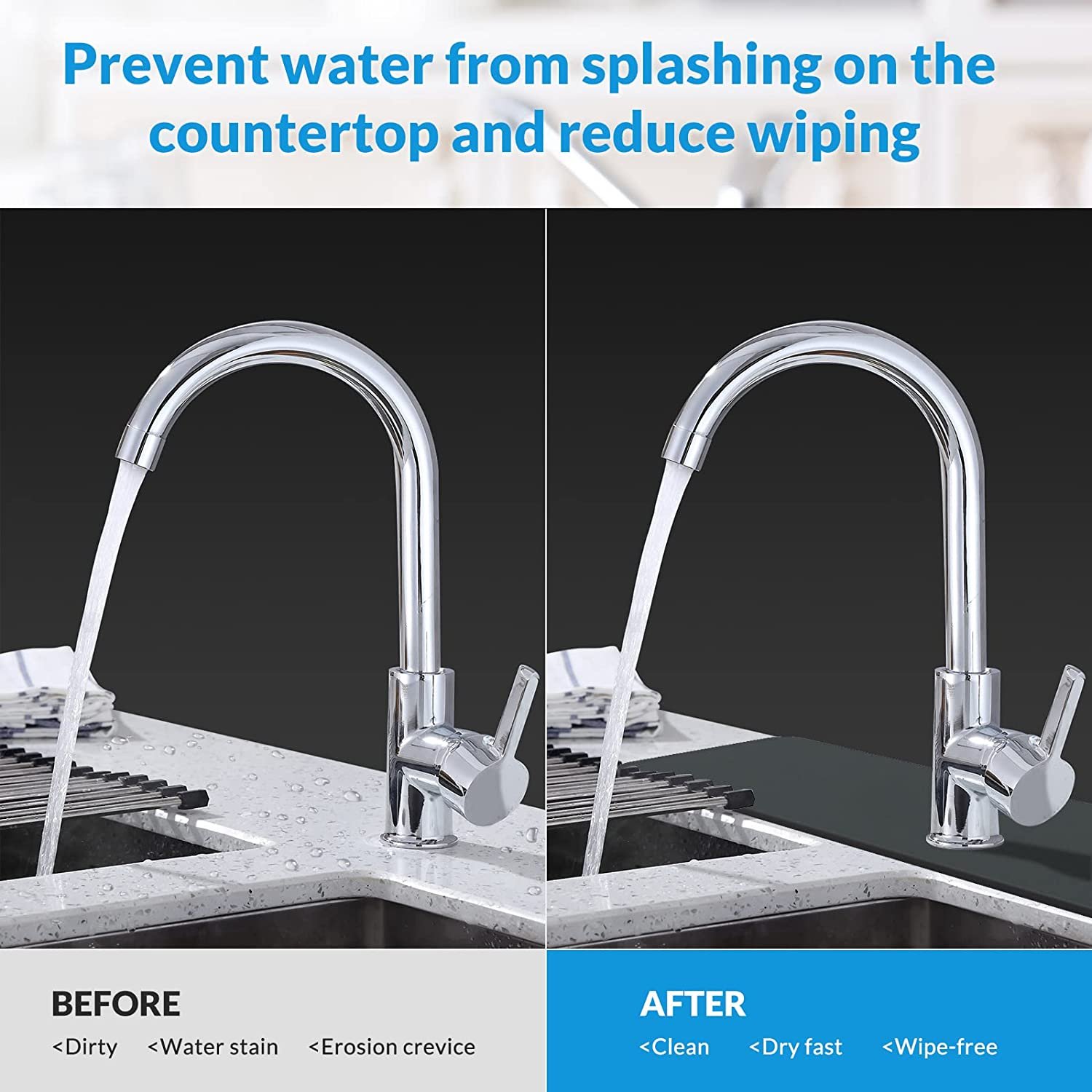 KITCHENGUARD™ Diatomite Faucet Absorbent Mat