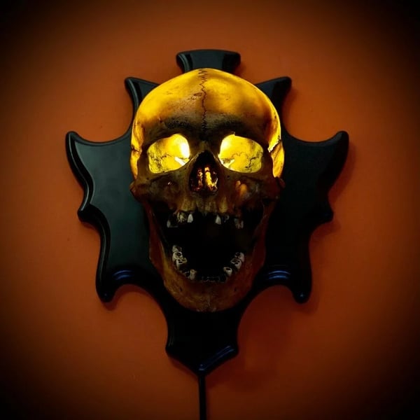 💀Skull lamp“Singing head”night light