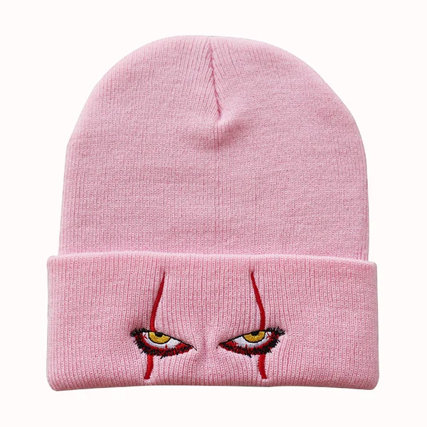 Penny Wise Scar Eyes Beanie Horror Clown Eyes Knit Hat