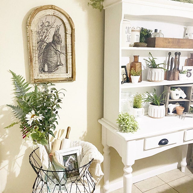 Rabbit Wall Art Rustic Farmhouse Decor