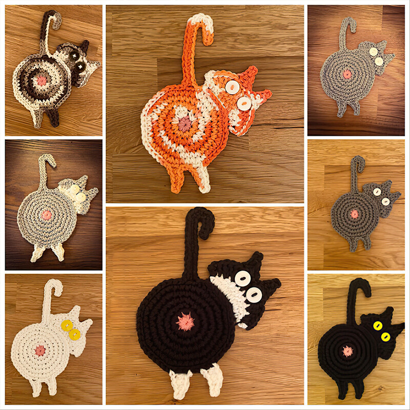 🎄New Year Sale🎄-Cat Butt Coasters