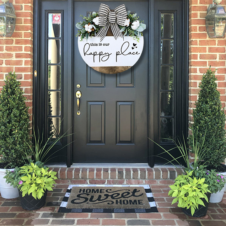 This is our happy place(Front Door Wreath)