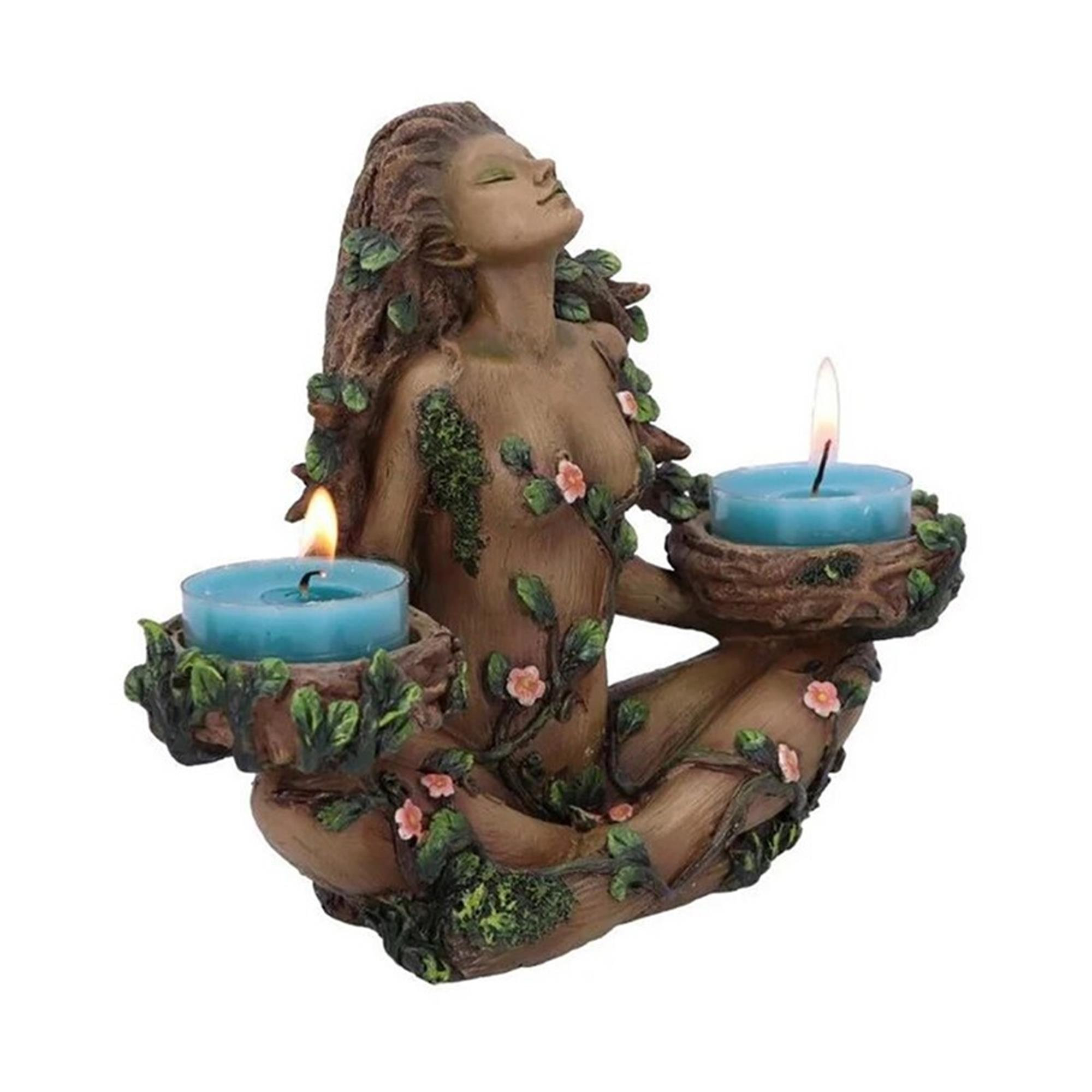 🌴Forest Protector Natural Balance Candle Holder Female Tree Spirit Small Candle Candle Holder