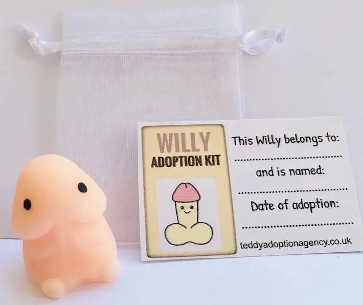 🤣Novelty Naughty Willy Adoption Kit - Funny Gift
