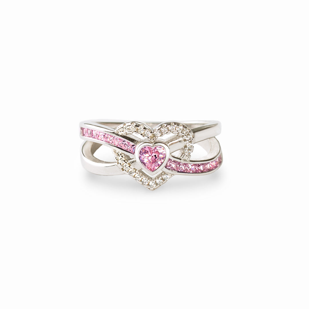 Heart Within Heart Ring S925-belovejewel.com