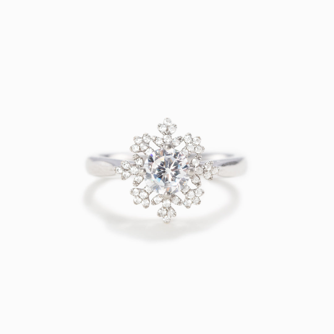 To My Daughter If Fate Whispers To You Snowflake Ring-belovejewel.com