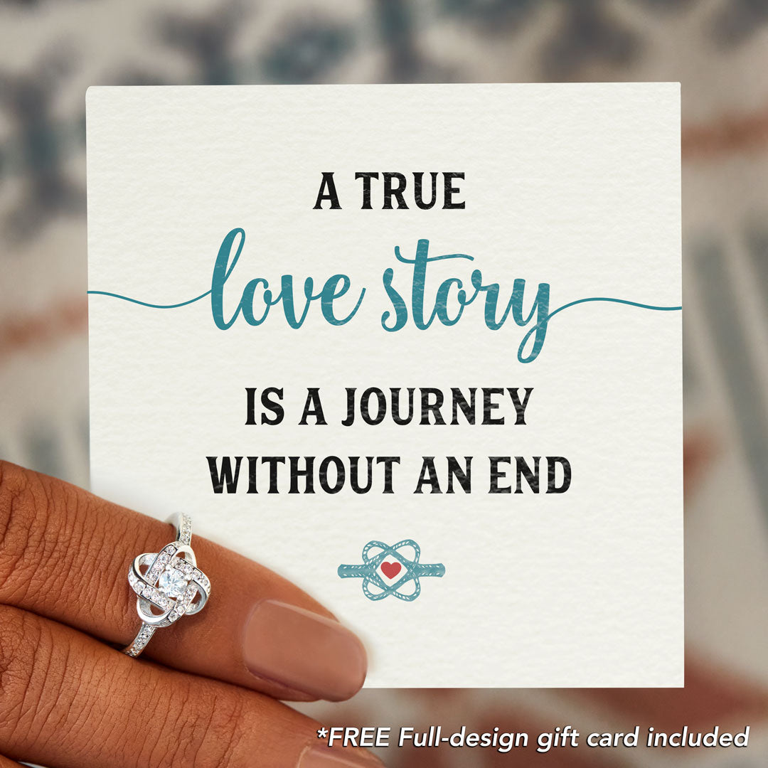 Love Story Endless Knot Ring-belovejewel.com