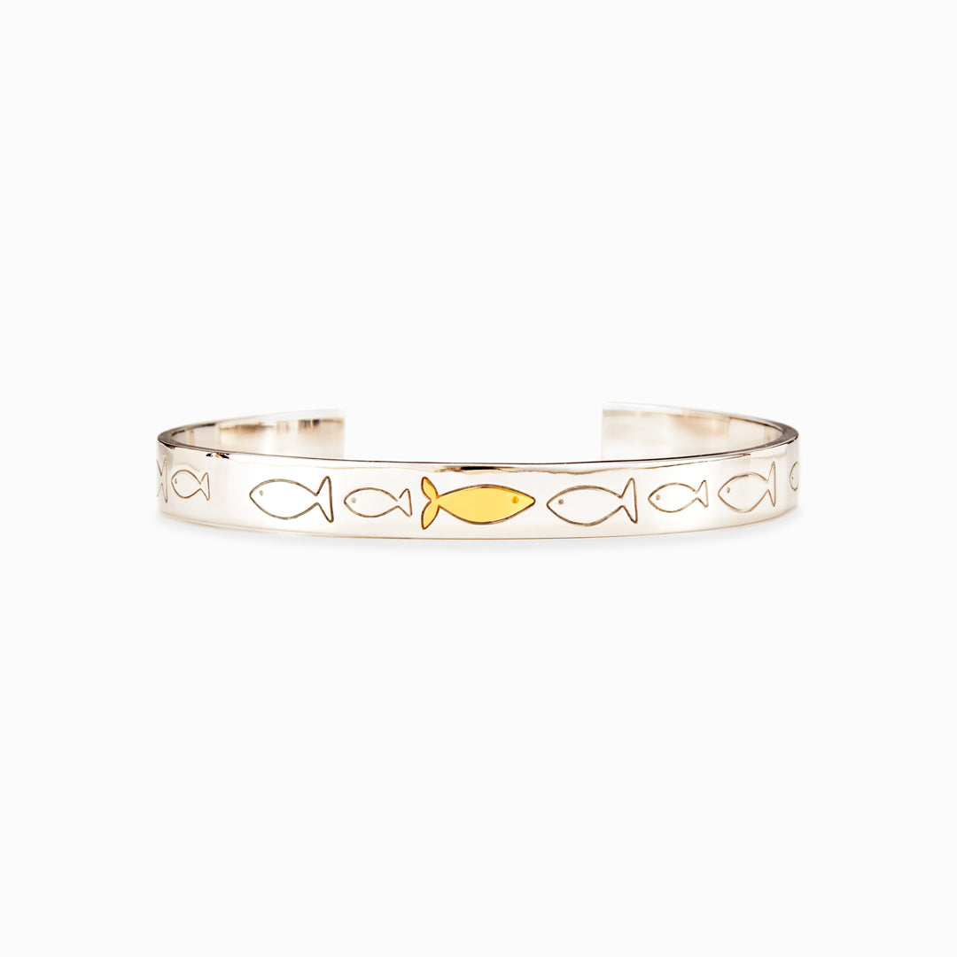 Swimming Against The Current Bangle-belovejewel.com
