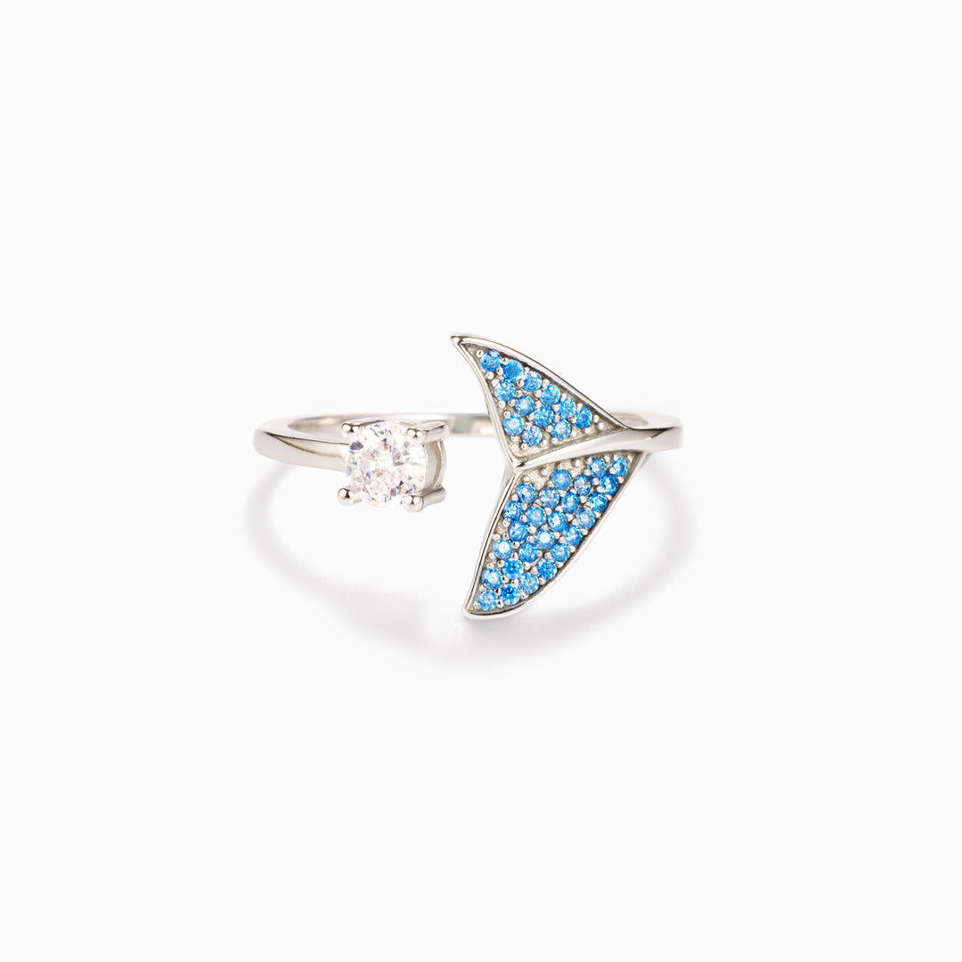 Be A Mermaid And Make Waves Fishtail Ring-belovejewel.com