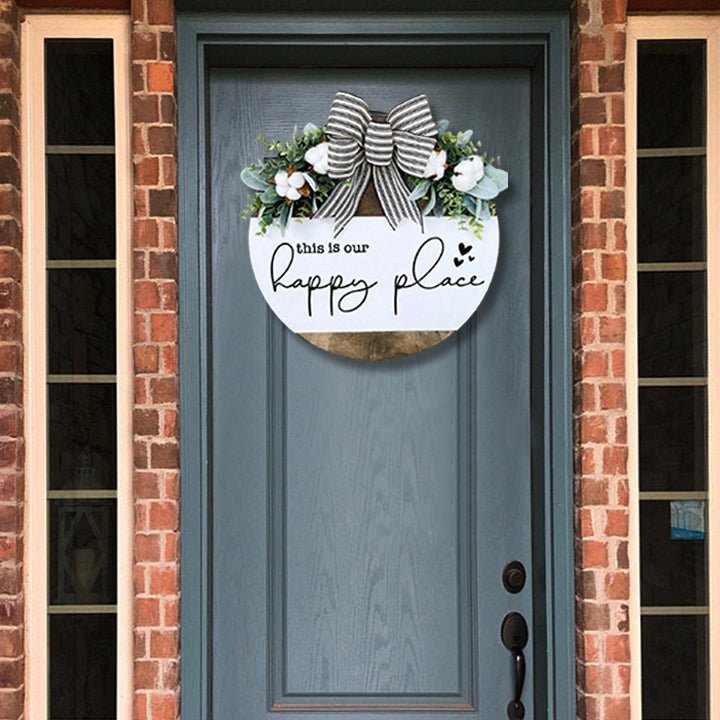 This is our happy place(Front Door Wreath)