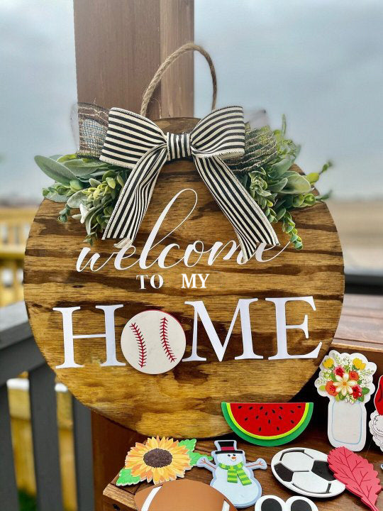 Interchangeable Door Hanging Wreath(With free attachments)