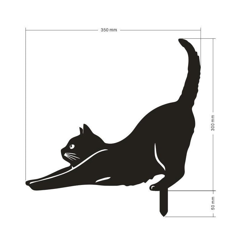 Metal Garden Cat Decoration