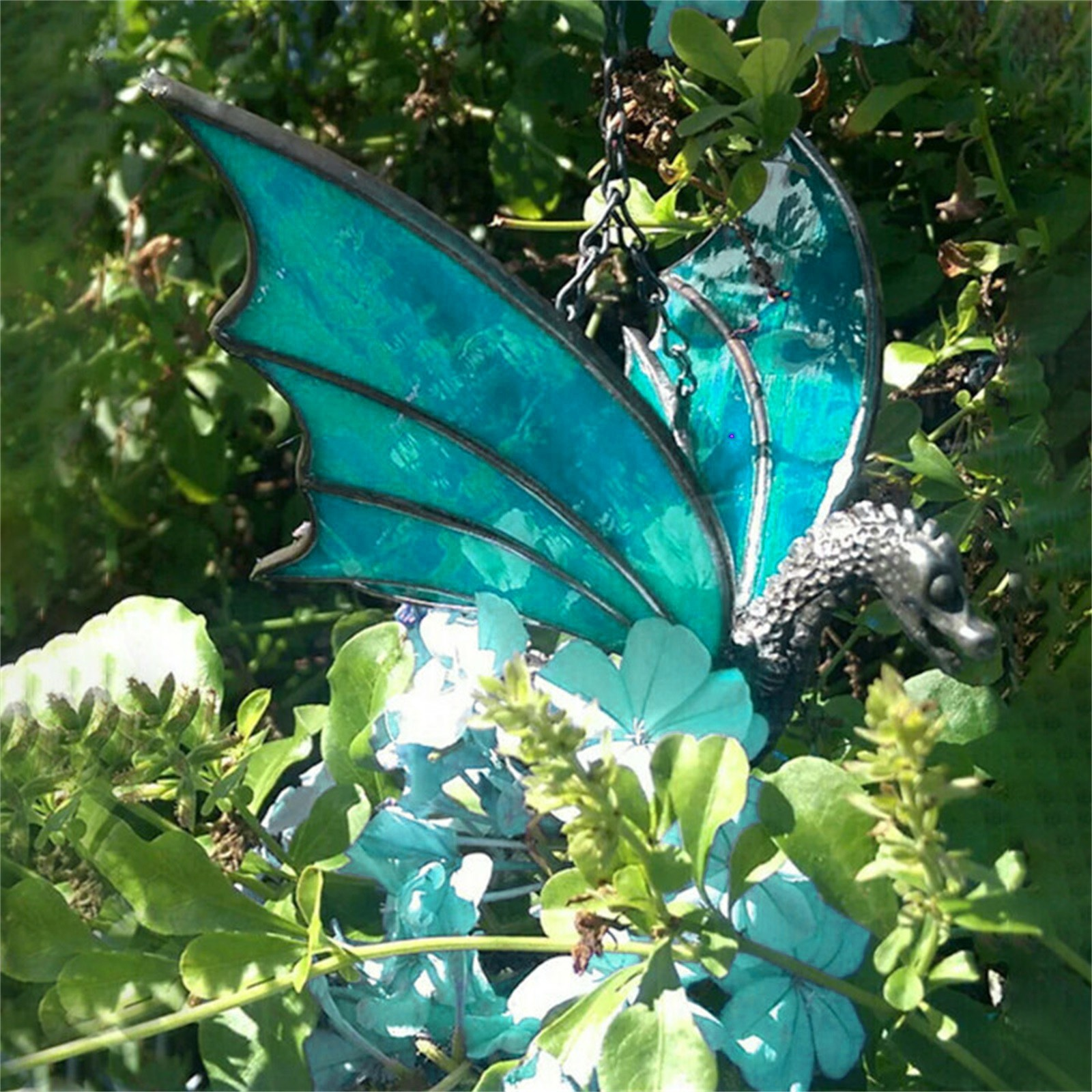 Colorful Stained Hanging Dragon Decoration